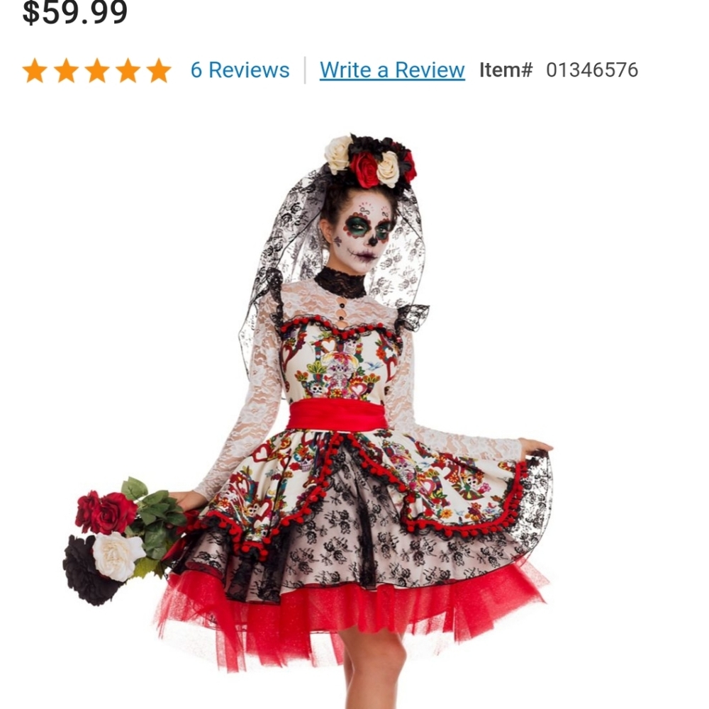 "Sugar Skull Bride"Halloween costume